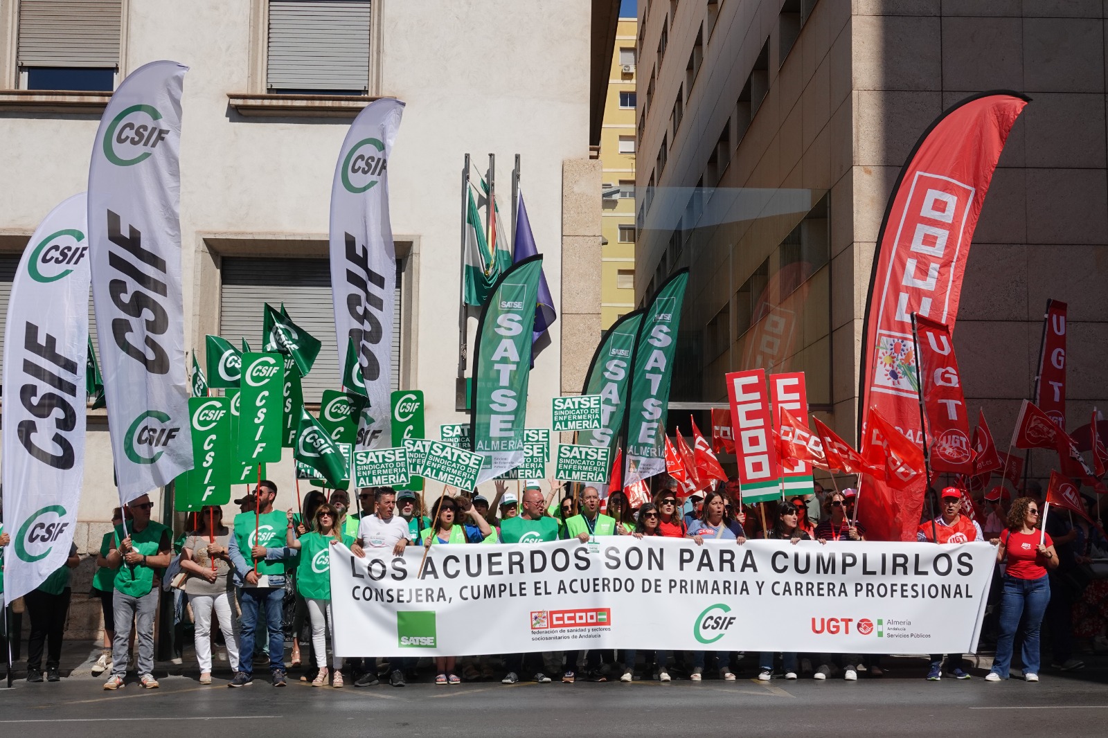 Concentración de Sanidad en Almería